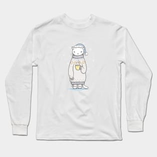 Tea break and sweater weather are perfect together Long Sleeve T-Shirt